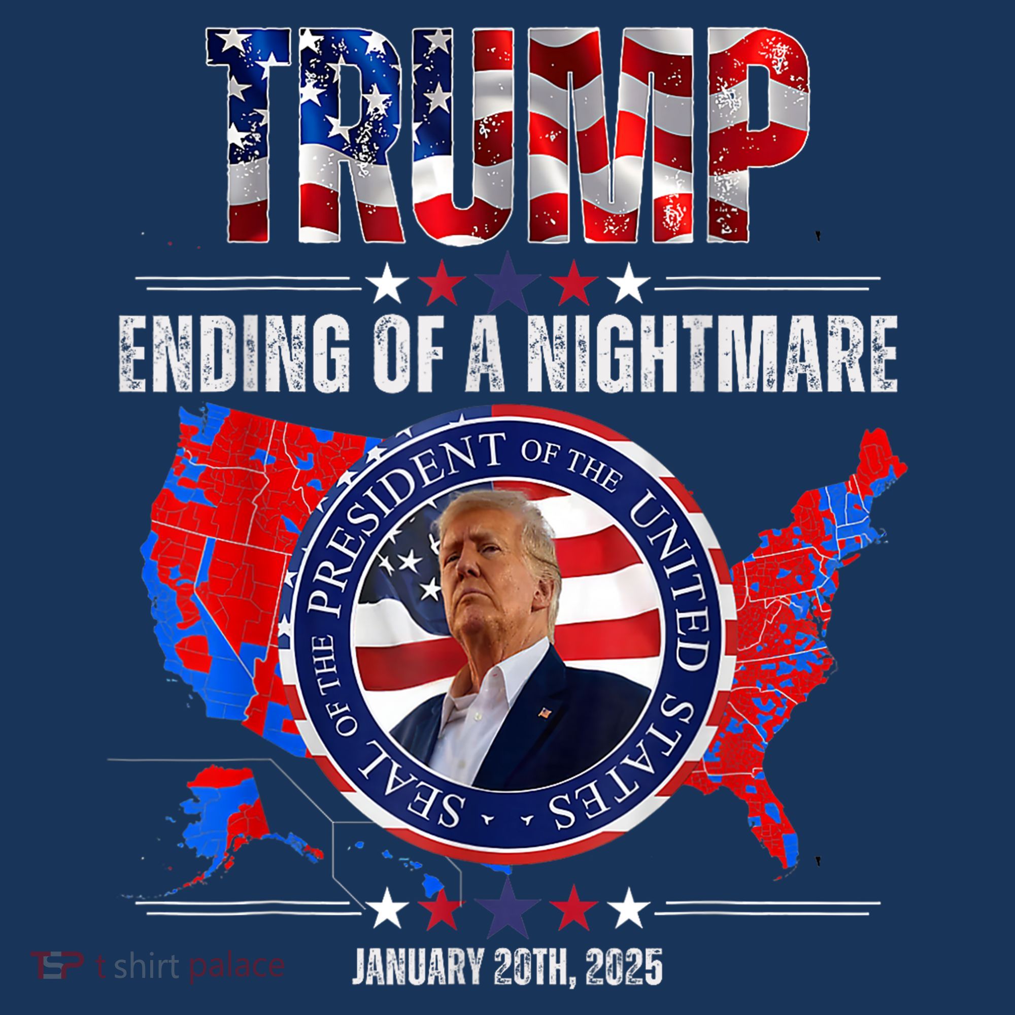Inauguration 2025 Ending Of A Nightmare President Donald J Trump Hat