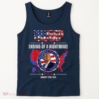 Inauguration 2025 Ending Of A Nightmare President Donald J Trump Tank Top thumb 2