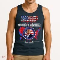 Inauguration 2025 Ending Of A Nightmare President Donald J Trump Tank Top thumb 3