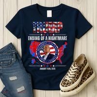 Inauguration 2025 Ending Of A Nightmare President Donald J Trump Women's T-Shirt thumb 3
