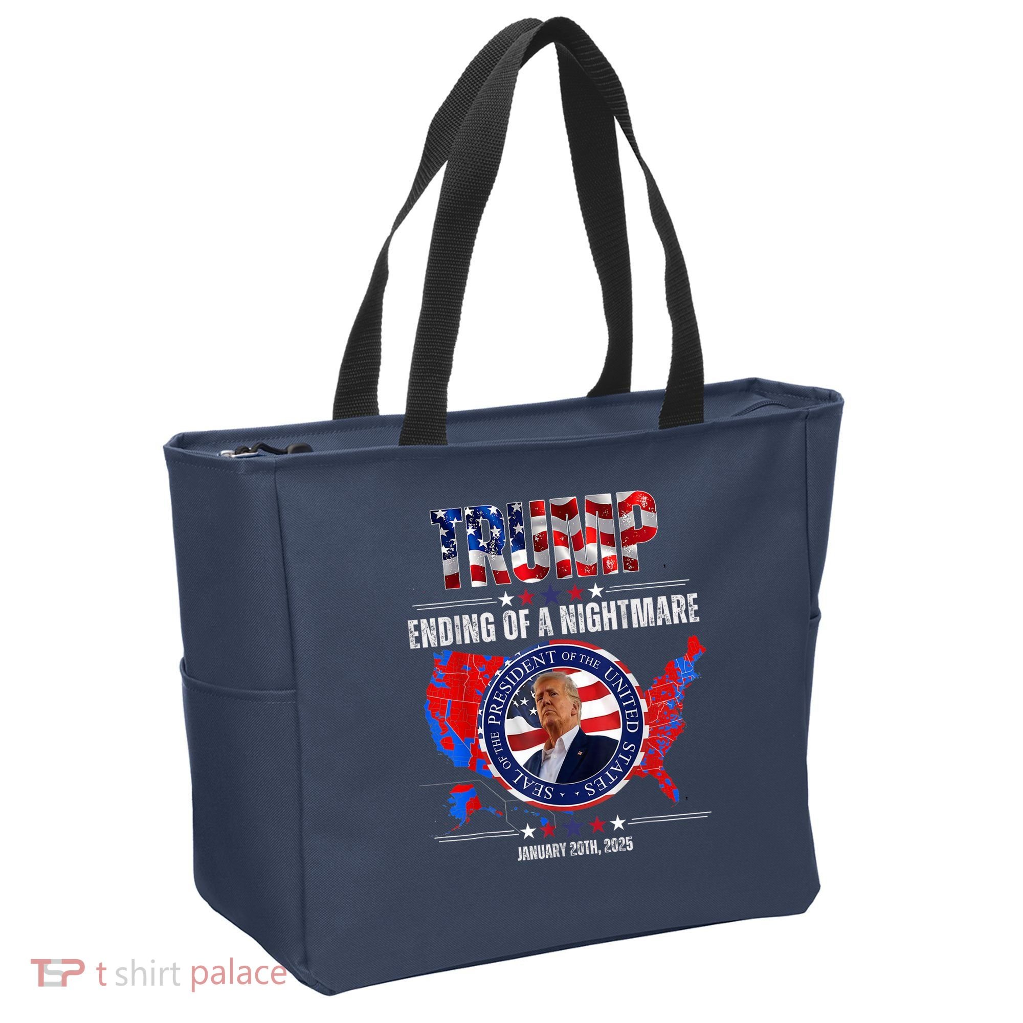 Inauguration 2025 Ending Of A Nightmare President Donald J Trump Tote Bag