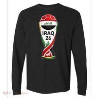 Iraq 2026 Soccer Iraqi Comfort Colors Heavyweight Long Sleeve T-Shirt thumb 0