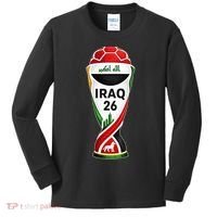 Iraq 2026 Soccer Iraqi Kids Long Sleeve Shirt thumb 0
