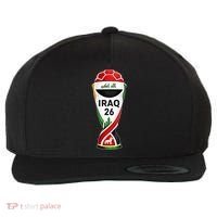 Iraq 2026 Soccer Iraqi Wool Snapback Cap thumb 0