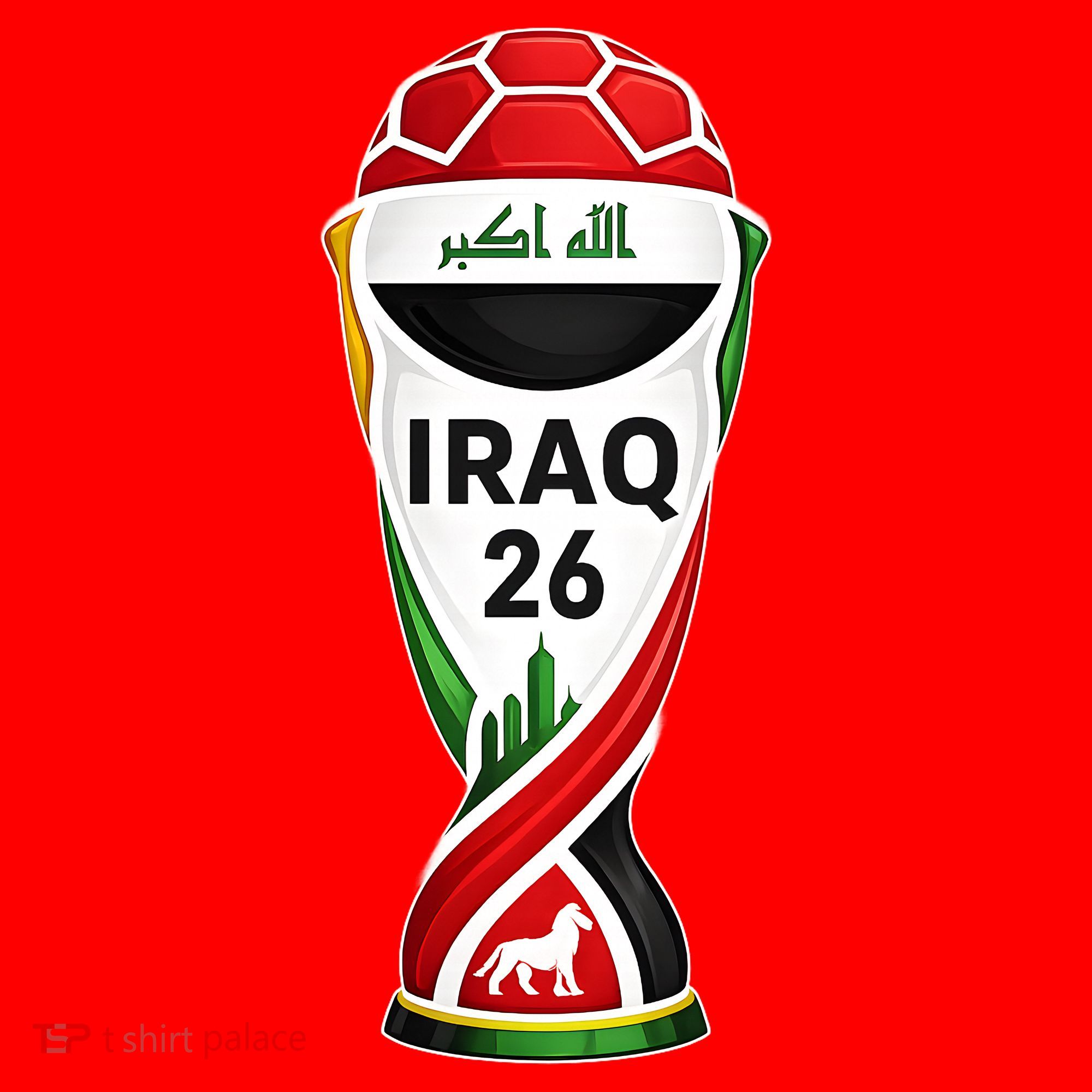 Iraq 2026 Soccer Iraqi Santa Hat
