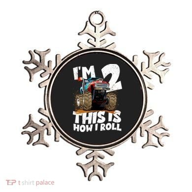 I'm 2 Two This Is How I Roll Monster Truck 2nd Birthday Ornament