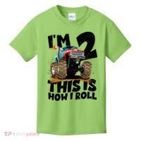 I'm 2 Two This Is How I Roll Monster Truck 2nd Birthday Kids T-Shirt thumb 0