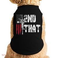 I 2nd That Second Amendment Gun Rights AR15 Owner Patriotic Doggie Tank thumb 0