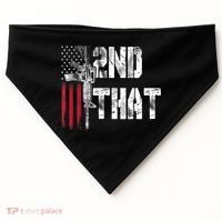 I 2nd That Second Amendment Gun Rights AR15 Owner Patriotic USA-Made Doggie Bandana thumb 0