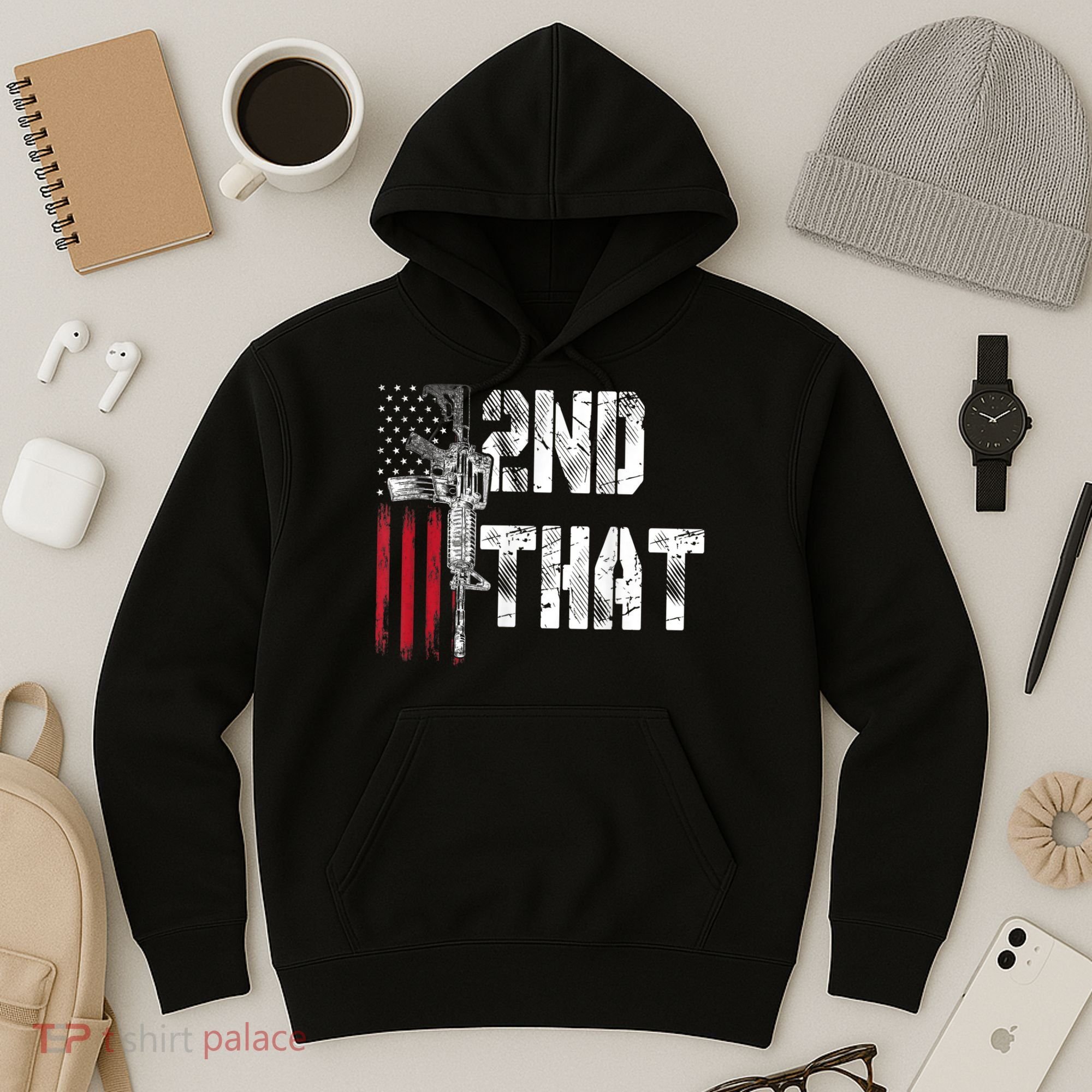 I 2nd That Second Amendment Gun Rights AR15 Owner Patriotic Hoodie