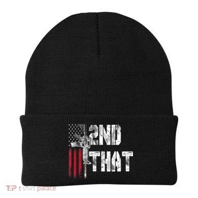 I 2nd That Second Amendment Gun Rights AR15 Owner Patriotic Beanie