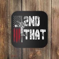 I 2nd That Second Amendment Gun Rights AR15 Owner Patriotic Coaster thumb 0