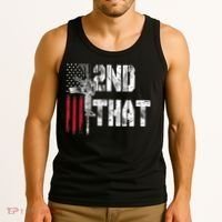 I 2nd That Second Amendment Gun Rights AR15 Owner Patriotic Tank Top thumb 3