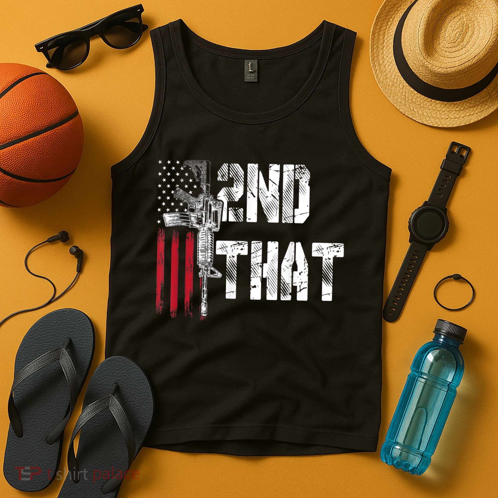 I 2nd That Second Amendment Gun Rights AR15 Owner Patriotic Tank Top