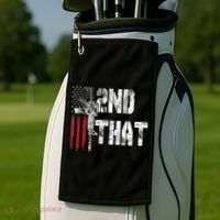 I 2nd That Second Amendment Gun Rights AR15 Owner Patriotic Golf Towel thumb 2