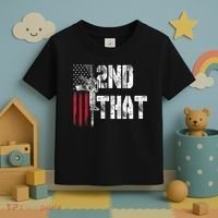 I 2nd That Second Amendment Gun Rights AR15 Owner Patriotic Toddler T-Shirt thumb 3