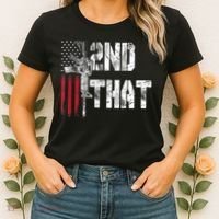 I 2nd That Second Amendment Gun Rights AR15 Owner Patriotic Women's T-Shirt thumb 2