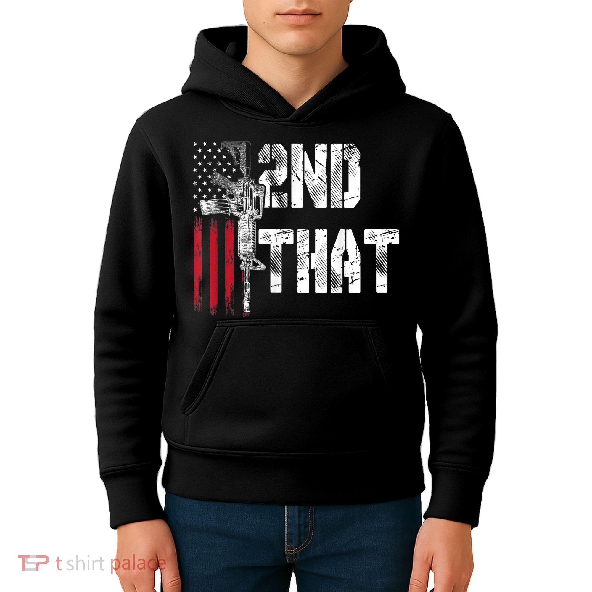 I 2nd That Second Amendment Gun Rights AR15 Owner Patriotic Kids Hoodie