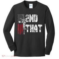 I 2nd That Second Amendment Gun Rights AR15 Owner Patriotic Kids Long Sleeve Shirt thumb 0