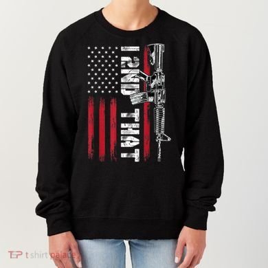 I 2nd That Second Amendment Pro Gun American Flag Patriotic Women's Sweatshirt