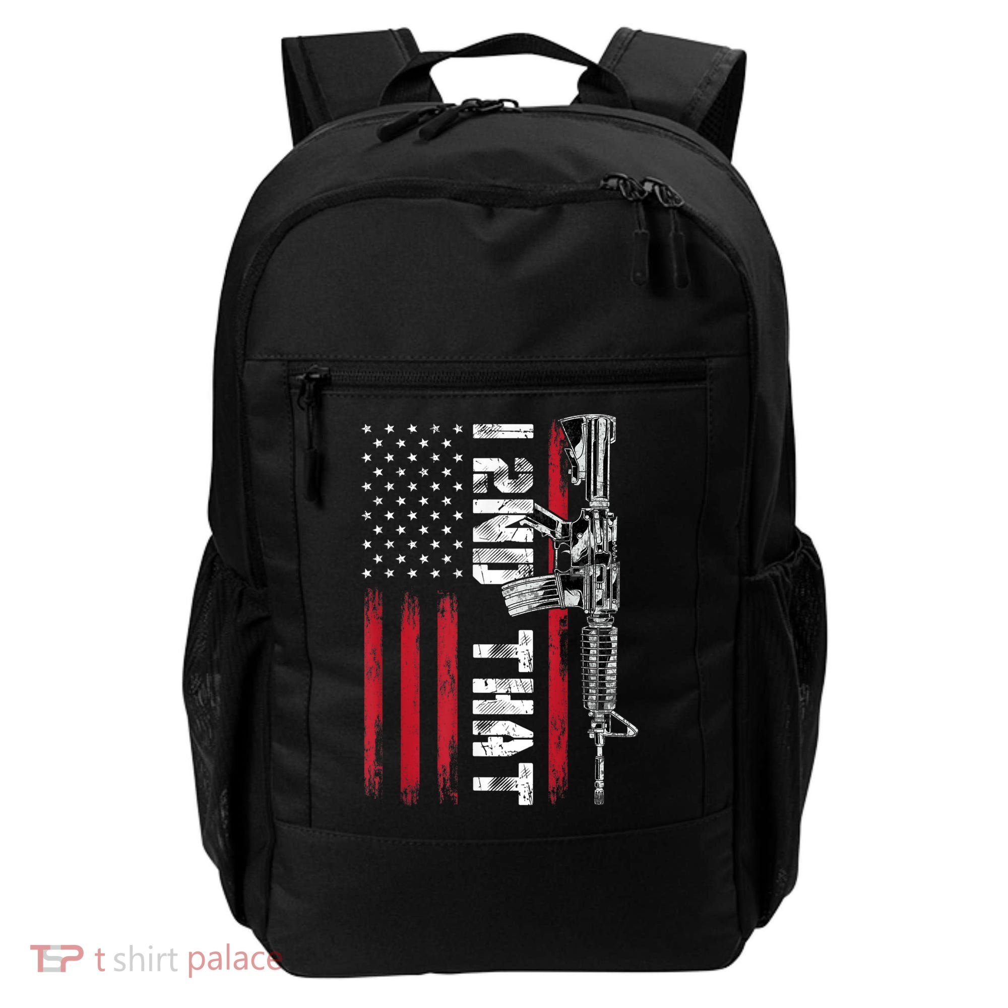 I 2nd That Second Amendment Pro Gun American Flag Patriotic Backpack