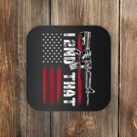I 2nd That Second Amendment Pro Gun American Flag Patriotic Coaster thumb 0