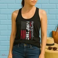 I 2nd That Second Amendment Pro Gun American Flag Patriotic Women's Tank Top thumb 2