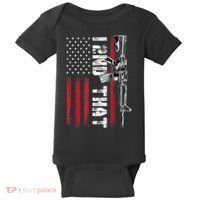I 2nd That Second Amendment Pro Gun American Flag Patriotic Baby Bodysuit thumb 0