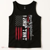 I 2nd That Second Amendment Pro Gun American Flag Patriotic Tank Top thumb 2