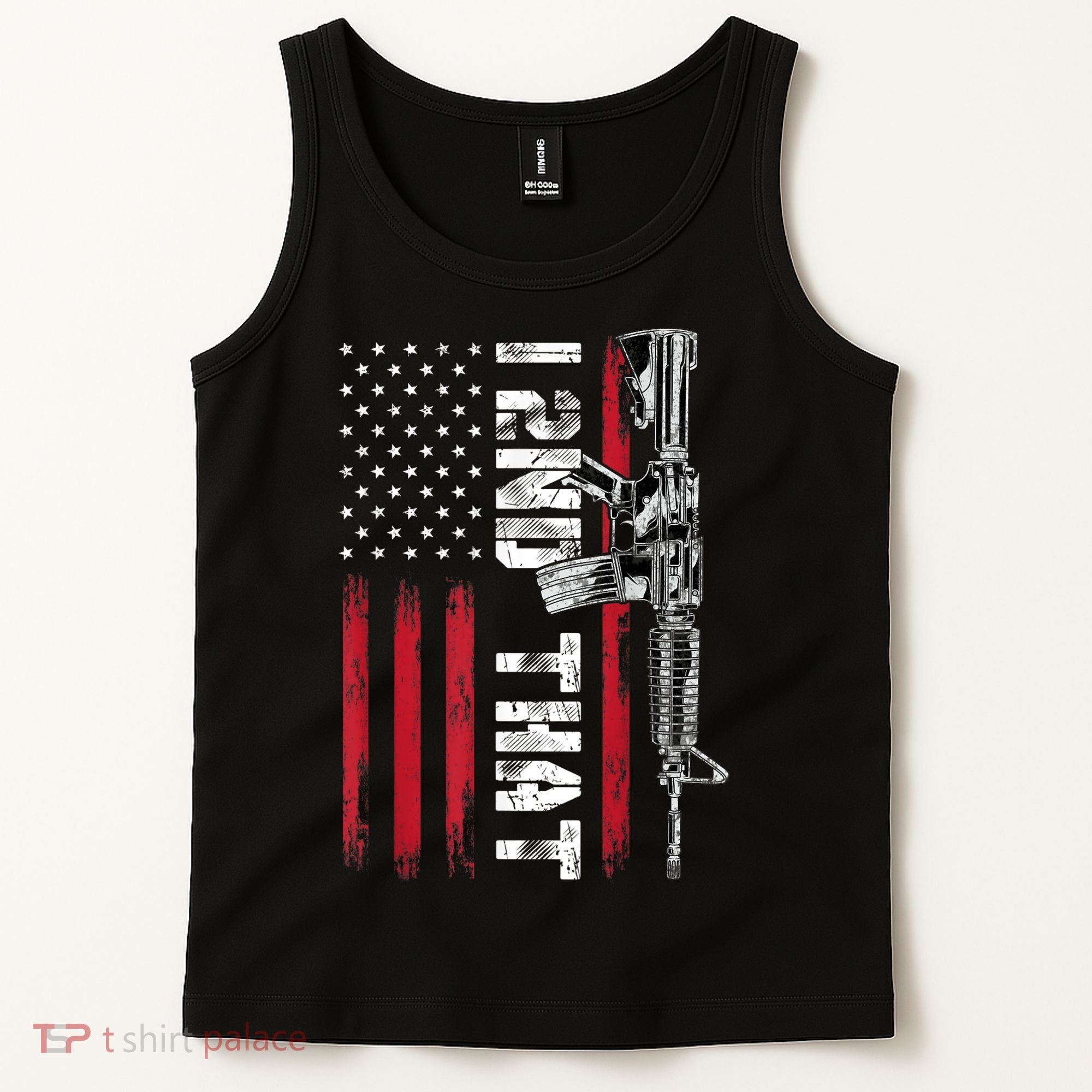 I 2nd That Second Amendment Pro Gun American Flag Patriotic Tank Top