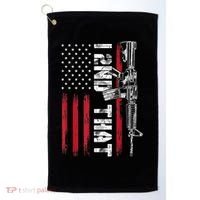 I 2nd That Second Amendment Pro Gun American Flag Patriotic Golf Towel thumb 0