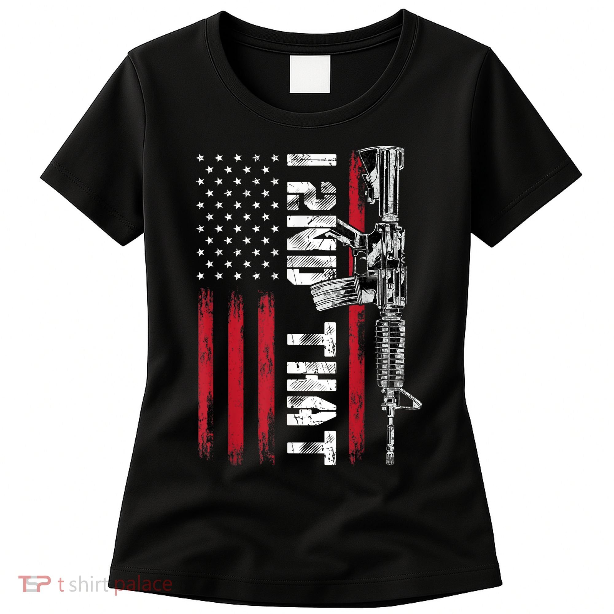 I 2nd That Second Amendment Pro Gun American Flag Patriotic Women's T-Shirt