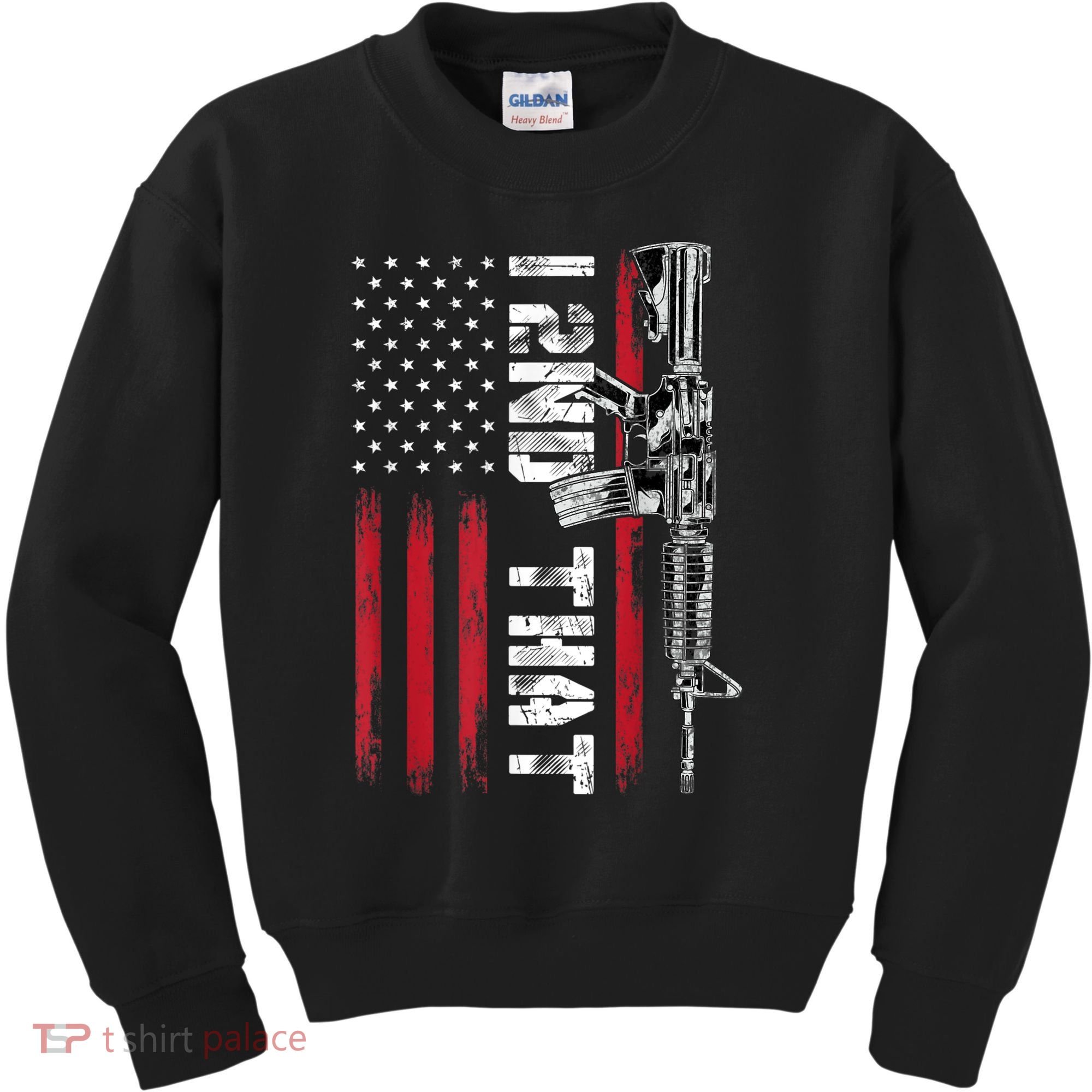 I 2nd That Second Amendment Pro Gun American Flag Patriotic Kids Sweatshirt