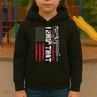 I 2nd That Second Amendment Pro Gun American Flag Patriotic Kids Hoodie thumb 3
