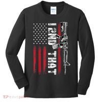 I 2nd That Second Amendment Pro Gun American Flag Patriotic Kids Long Sleeve Shirt thumb 0