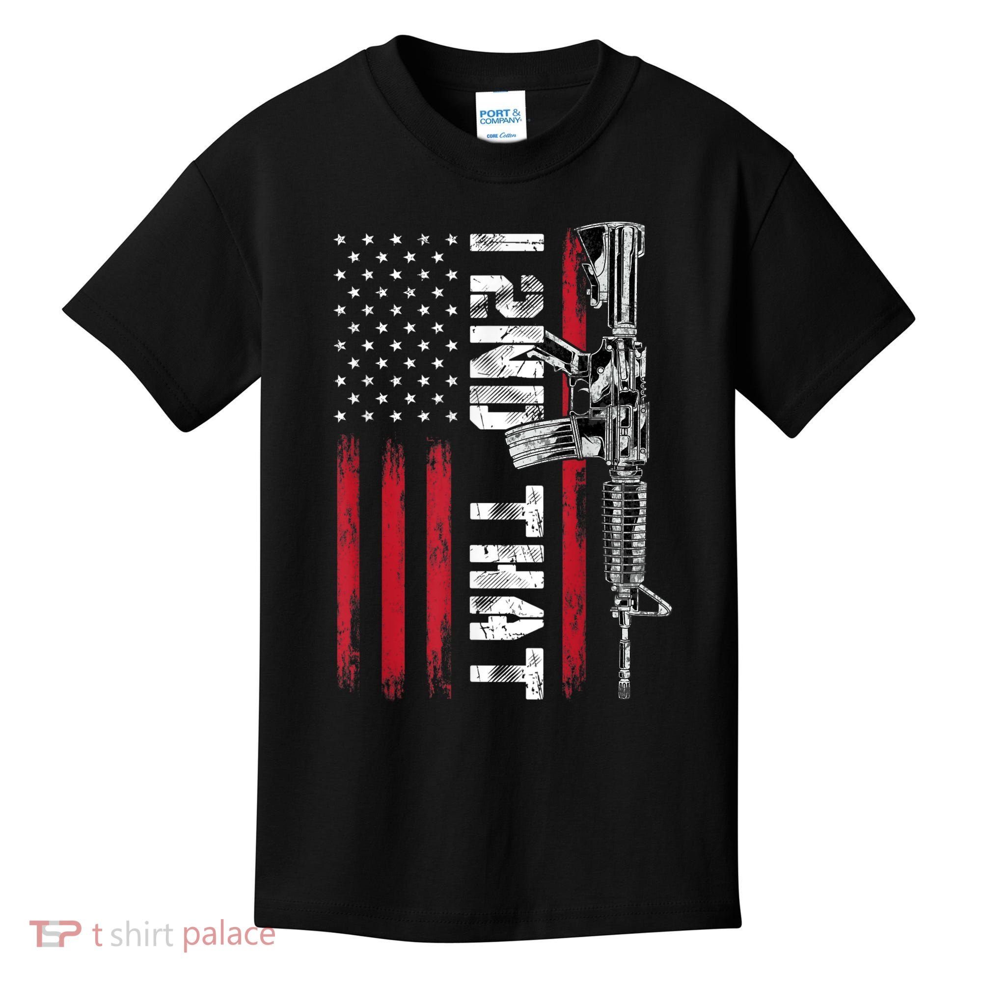 I 2nd That Second Amendment Pro Gun American Flag Patriotic Kids T-Shirt