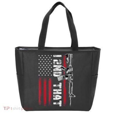 I 2nd That Second Amendment Pro Gun American Flag Patriotic Tote Bag