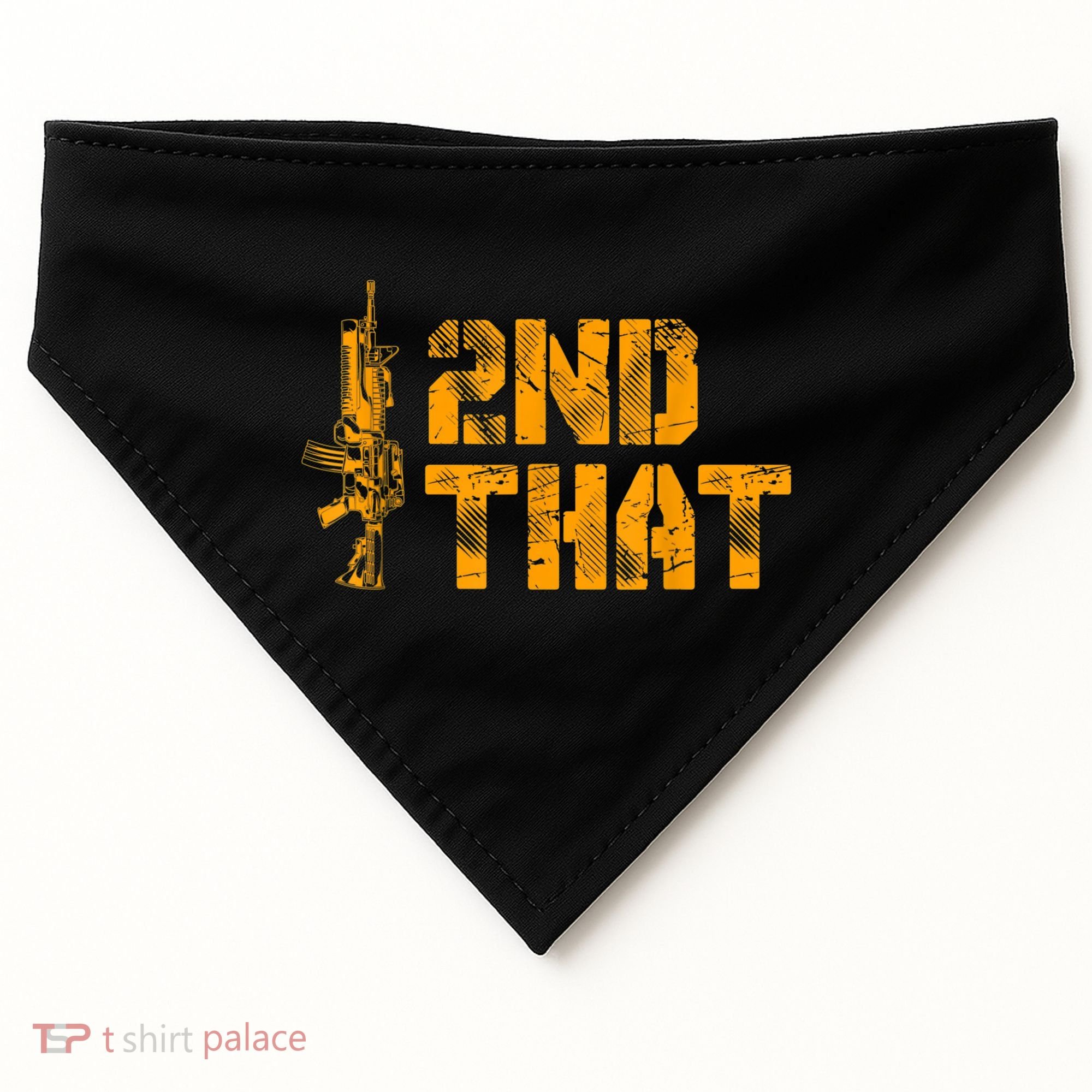 I 2nd That Second Amendment Pro Gun American Patriotic USA-Made Doggie Bandana