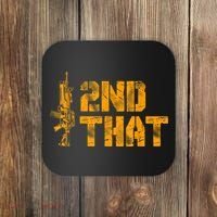 I 2nd That Second Amendment Pro Gun American Patriotic Coaster thumb 0