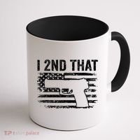 I 2nd That 2nd Amendment Pro Guns Pistol Camo USA Flag 1 Coffee Mug thumb 1
