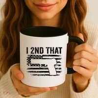 I 2nd That 2nd Amendment Pro Guns Pistol Camo USA Flag 1 Coffee Mug thumb 3