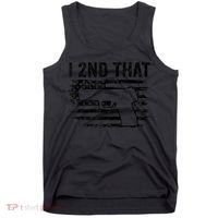 I 2nd That 2nd Amendment Pro Guns Pistol Camo USA Flag 1 Tank Top thumb 0