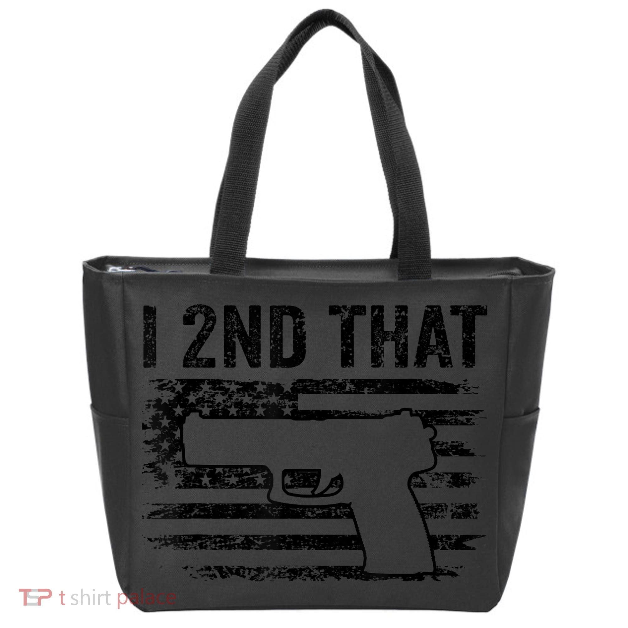 I 2nd That 2nd Amendment Pro Guns Pistol Camo USA Flag 1 Tote Bag
