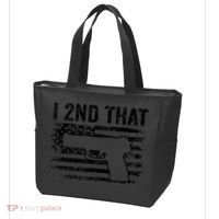 I 2nd That 2nd Amendment Pro Guns Pistol Camo USA Flag 1 Tote Bag thumb 3