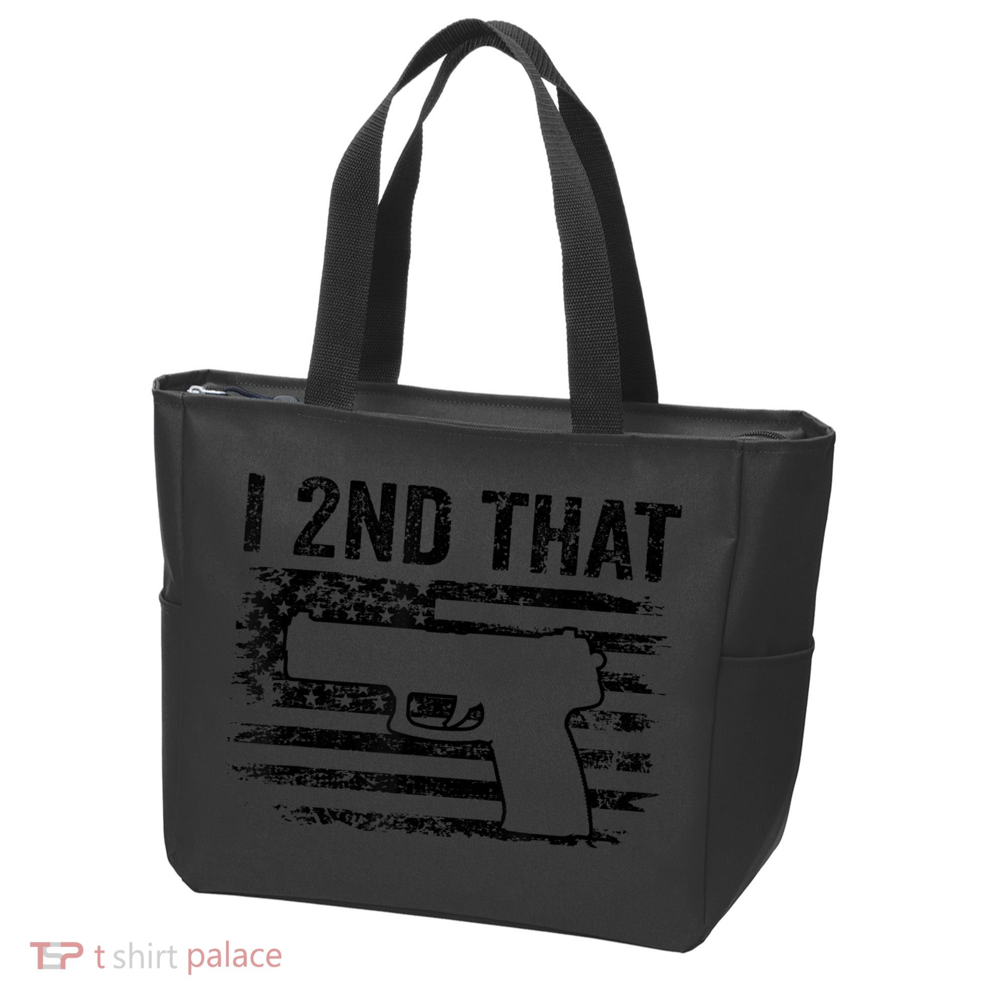 I 2nd That 2nd Amendment Pro Guns Pistol Camo USA Flag 1 Tote Bag