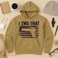 I 2nd That 2nd Amendment Pro Guns Pistol Camo USA Flag 1 Hoodie thumb 3