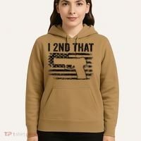 I 2nd That 2nd Amendment Pro Guns Pistol Camo USA Flag 1 Hoodie thumb 5