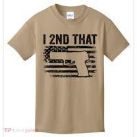 I 2nd That 2nd Amendment Pro Guns Pistol Camo USA Flag 1 Kids T-Shirt thumb 0