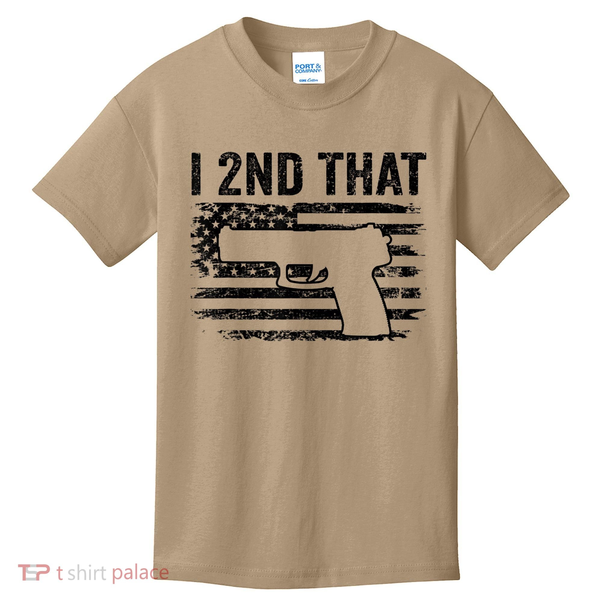I 2nd That 2nd Amendment Pro Guns Pistol Camo USA Flag 1 Kids T-Shirt