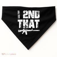 I 2nd That Pro Gun American Patriotic Second Adt Meaningful Gift USA-Made Doggie Bandana thumb 0